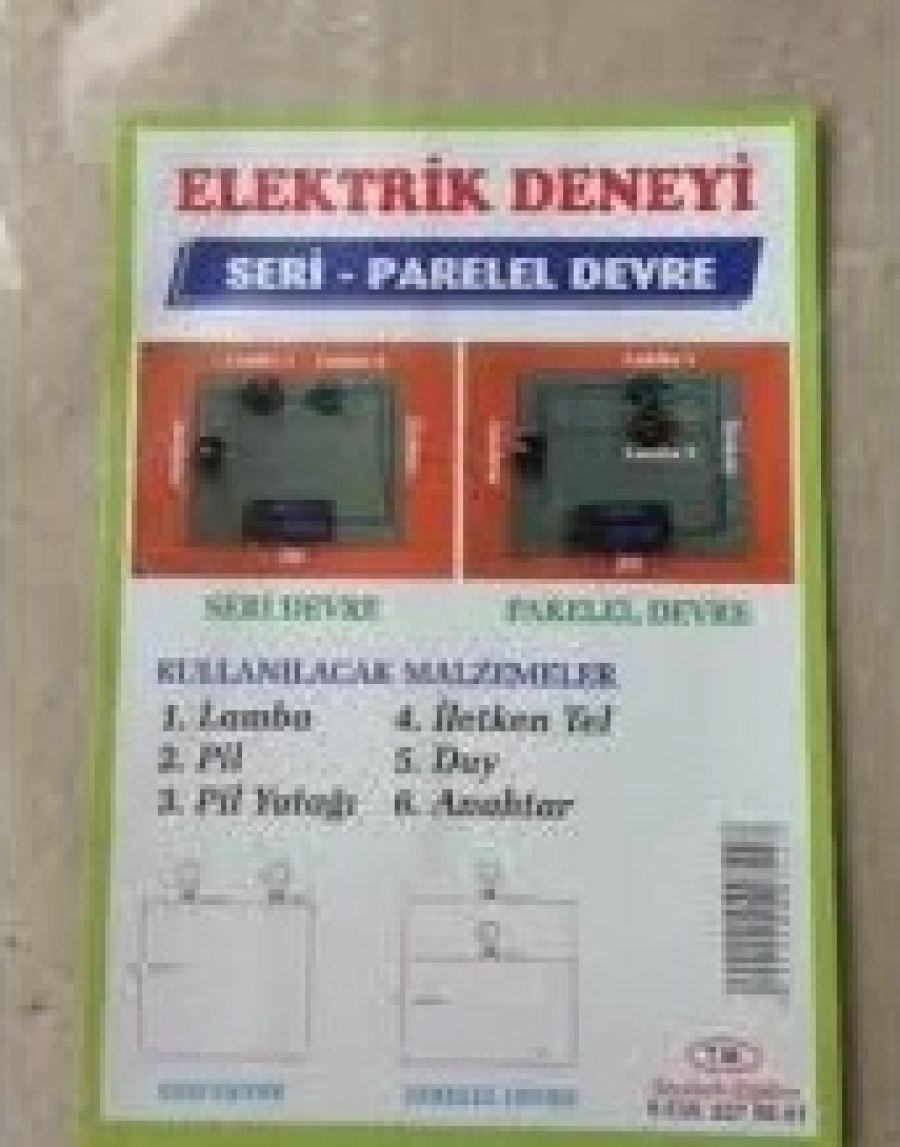  ELEKTRİK DENEY SETİ PARALEL PİLSİZ