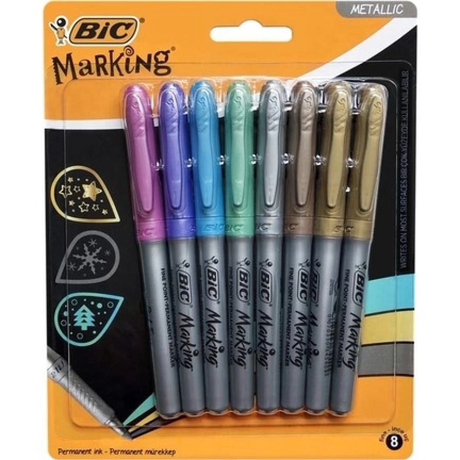 BİC MARKÖR 8Lİ METALİK MARKİNG