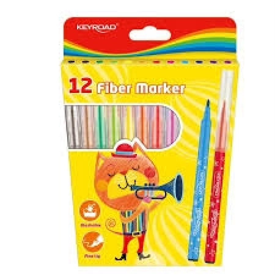 KEÇELİ KALEM 12Lİ KEYROAD FİBER 971587