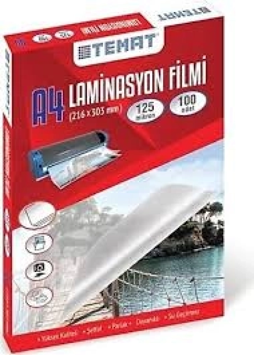  LAMİNASYON A4 216X303 A4  100LÜ