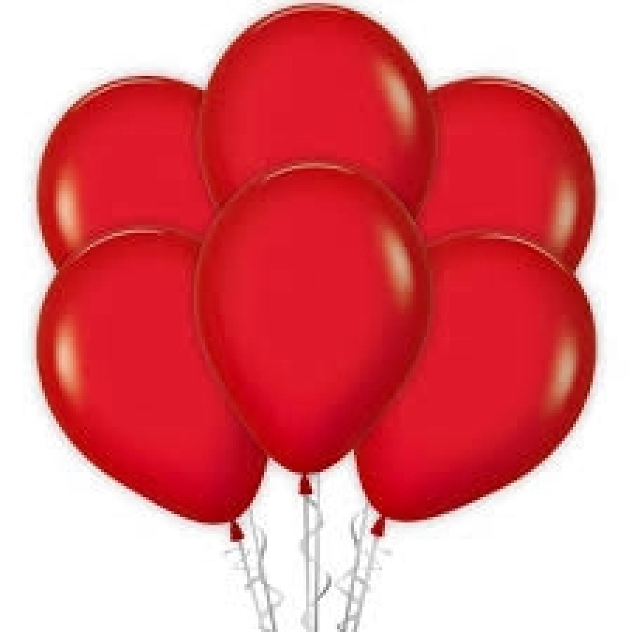  BALON TEK RENK KIRMIZI 12 İNÇ