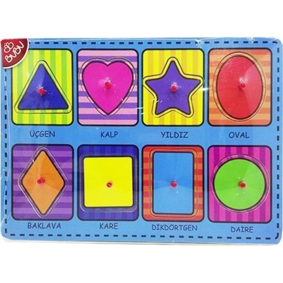  BUBU PUZZLE AHŞAP GEOMETRİK ŞEKİLLER 0058