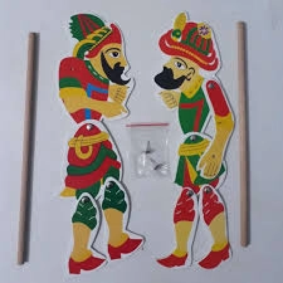  HACIVAT KARAGÖZ GÖLGE OYUNU AHŞAP
