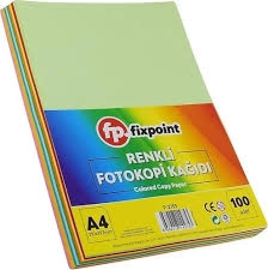  FOTOKOPİ KAĞIDI 100LÜ RENKLİ FİXPOİNT TGB