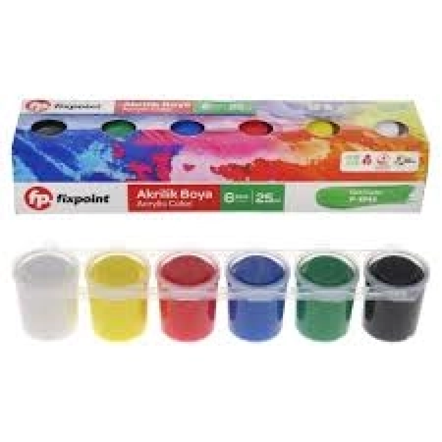  FİXPOİNT AKRİLİK ŞİŞE BOYA 6LI