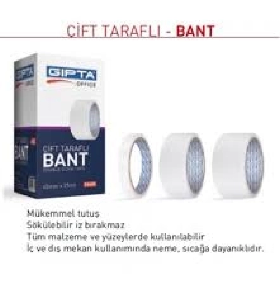  BANT ÇİFT TARAFLI GIPTA RUBENİS 38X25