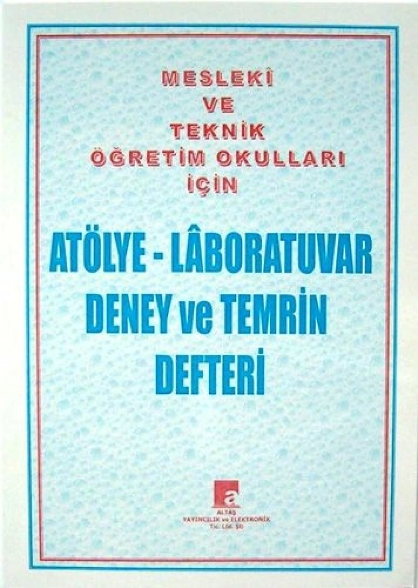  ATELYE LABORATUVAR DENEY VE TERMİN DEFTERİ