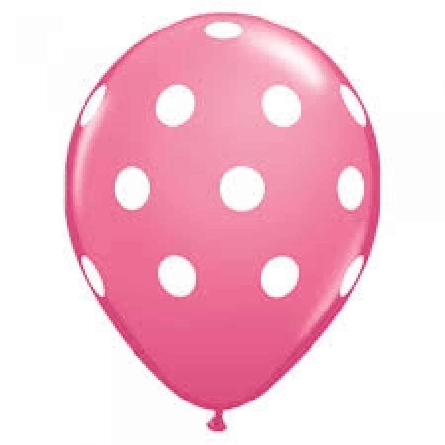  BALON PEMBE MAVİ PUANLI 12 İNC