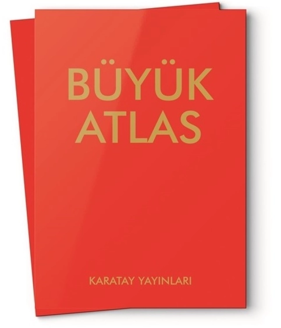  BÜYÜK ATLAS CİLTLİ KIRMIZI